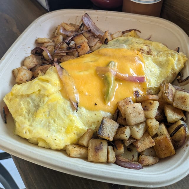 Mile High Omelette.