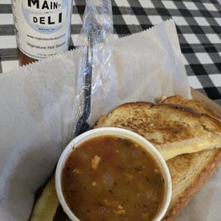 Grilled Cheese and Cup of Soup