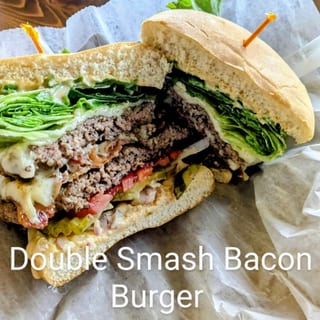 Double Smash Bacon Burger