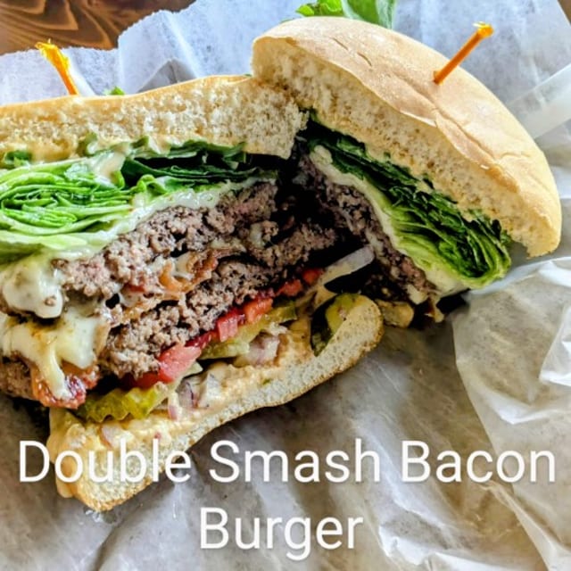 Double Smash Bacon Burger.